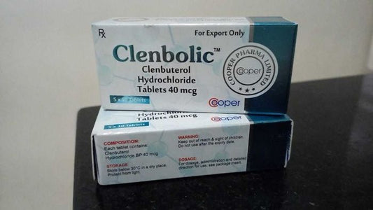 CLENBOLIC (Clenbuterol) Cooper Pharma caixa de 50 tabletes de 40mcg